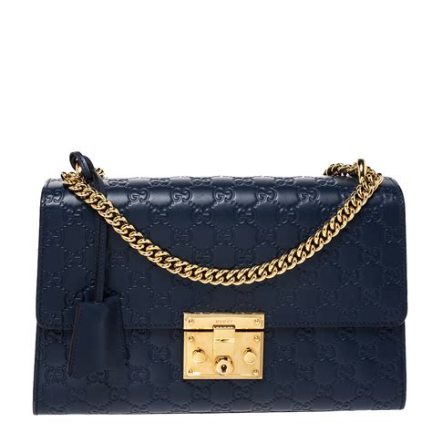 small solid navy gucci handbas